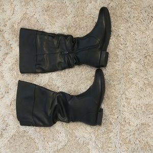 Dream Paris Flat Knee High Classic Black Boots Size 7.5